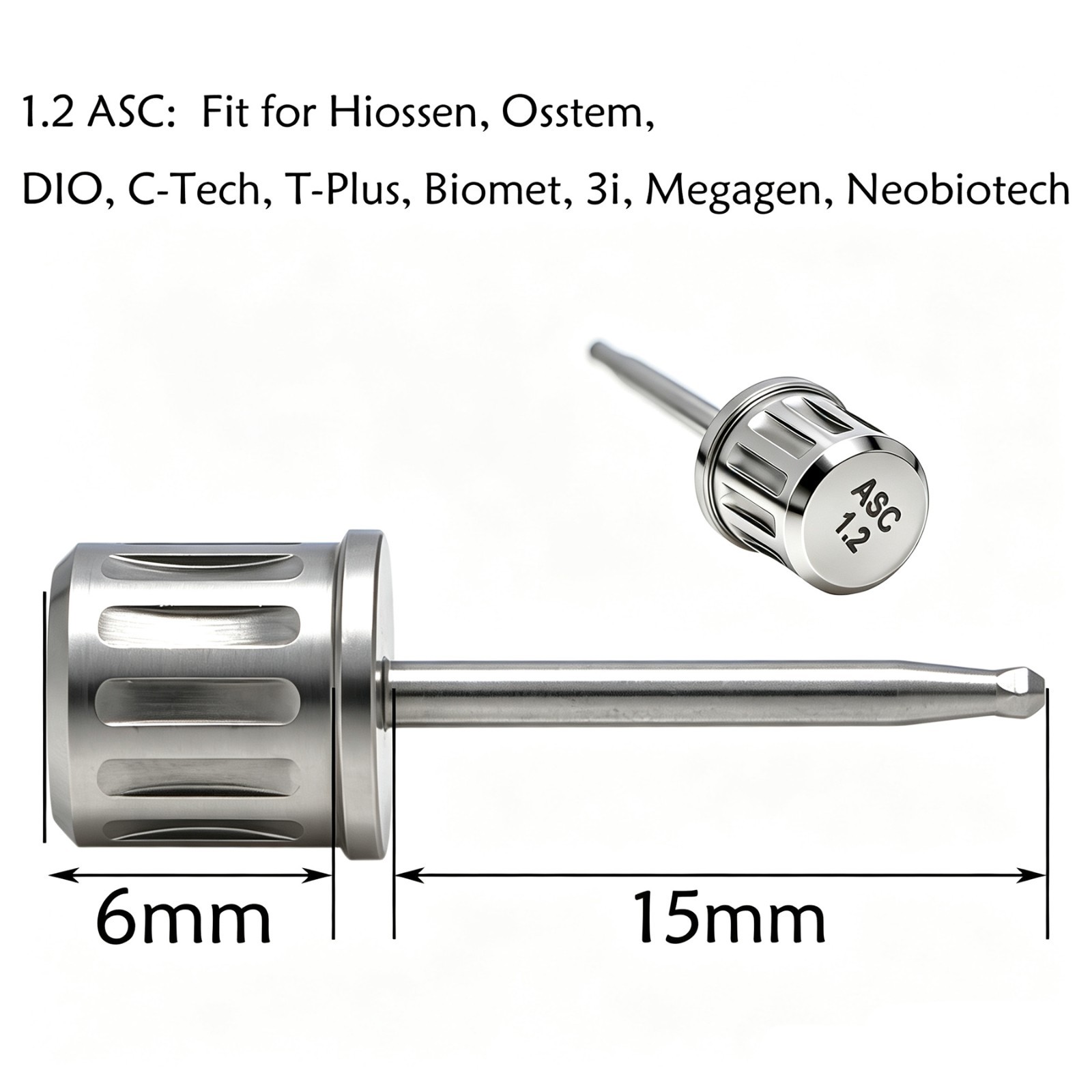 US Implant ASC Driver Screwdriver Angulated Screw Channel 1.2 Fit Hiossen Osstem