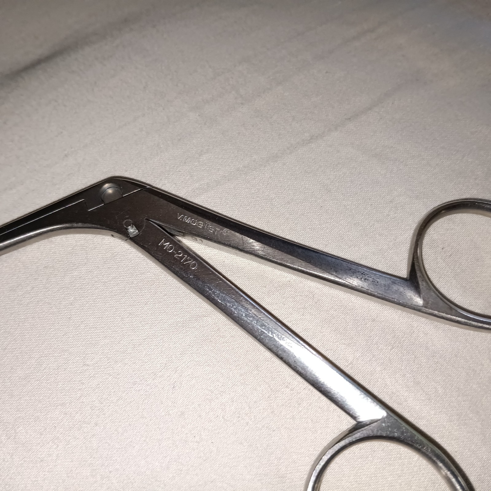 V. Mueller MO2170 Schmeden Tonsil Punch 6mm x 10mm Jaws 8″ Length ENT very good