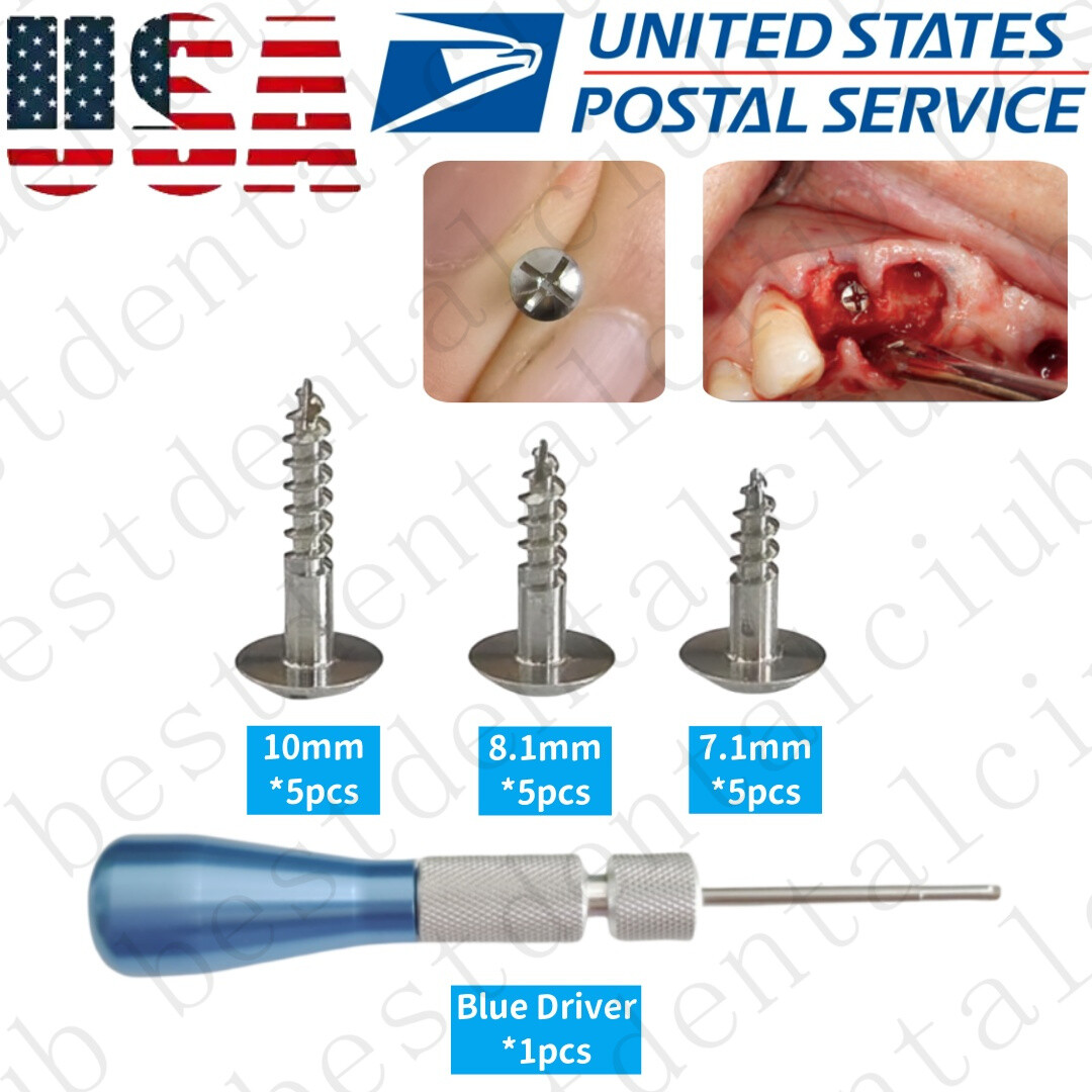 Dental GBR Thread Tent Screw Guid Regeneration Membrane Tenting Screwdriver