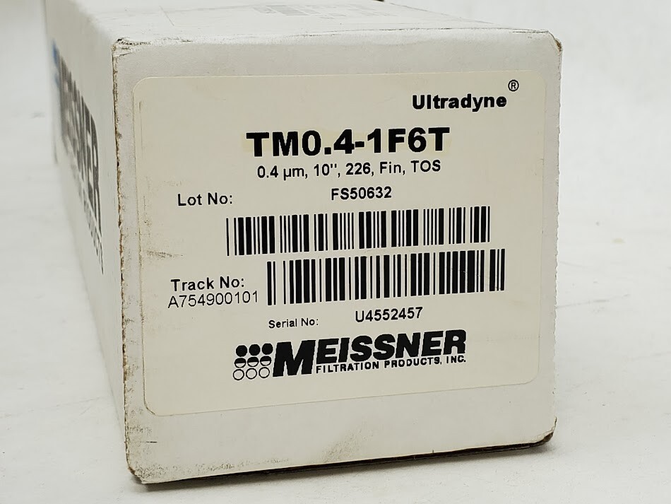 NEW IN BOX – Meissner Ultradyne TM0.1-1F6T, 0.4 µm, 10″, 226, Fin, TOS Filter