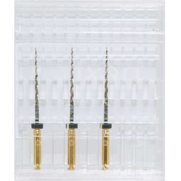 Next Gold Endodontic File 25mm #40-0.06 (Large) 3/Pk. Convex Triangular Design