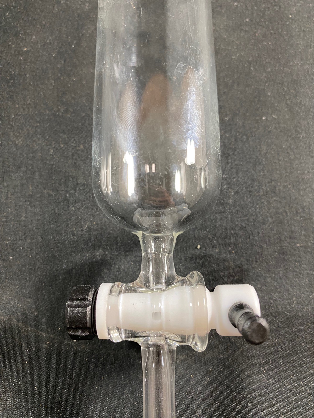 A&C Glass 300mm Height PTFE Stopcock Graduated Addition Dropping Funnel