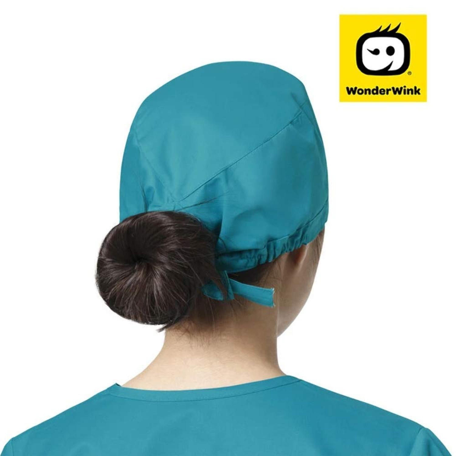 WINK WonderWORK Scrubs for Unisex Tie Back Scrub Cap One Size Khaki