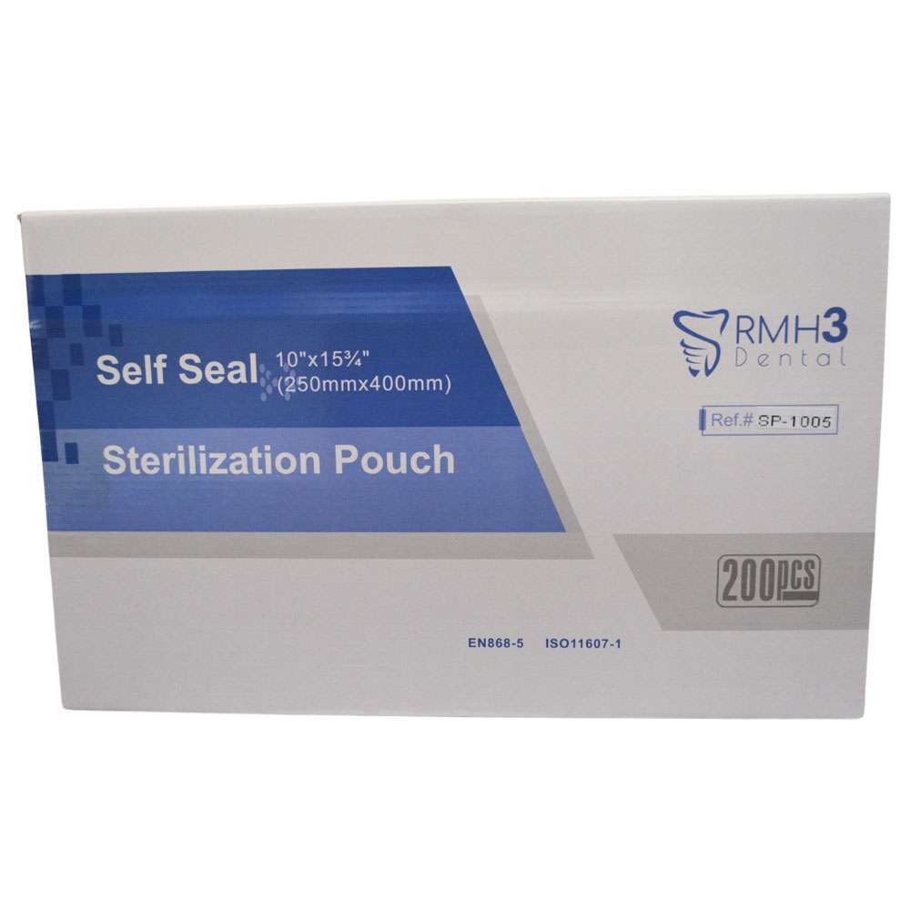 RMH3 Dental 10″ x 15″ Self-Sealing Sterilization Pouch, 200/Box