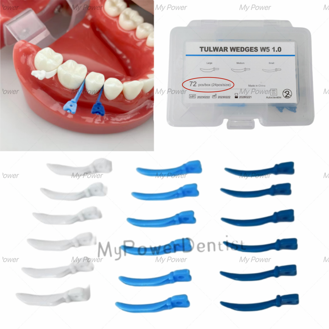 Dental Tulwar Wedges Refill Wedge For Sectional Matrix System With Hole S/M/L