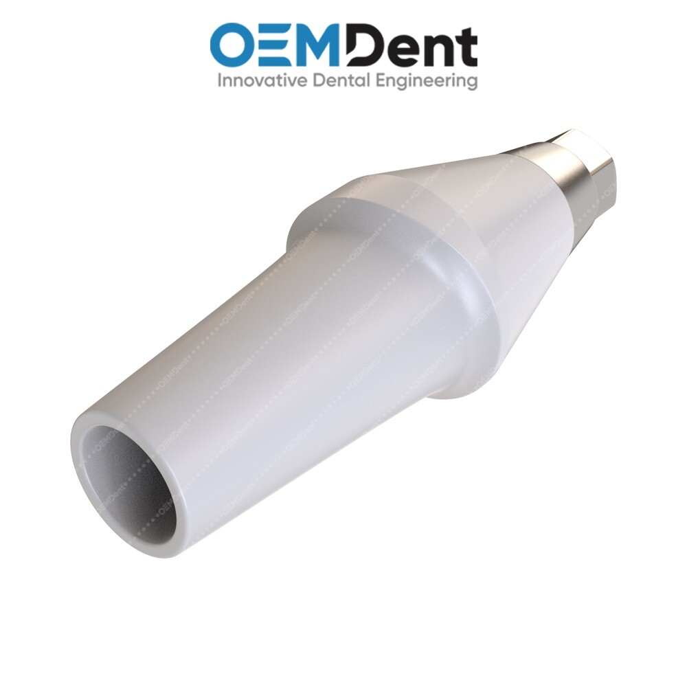 Straight Zirconia Abutment With Titanium Base Compatible NobelActive®️RP Conical