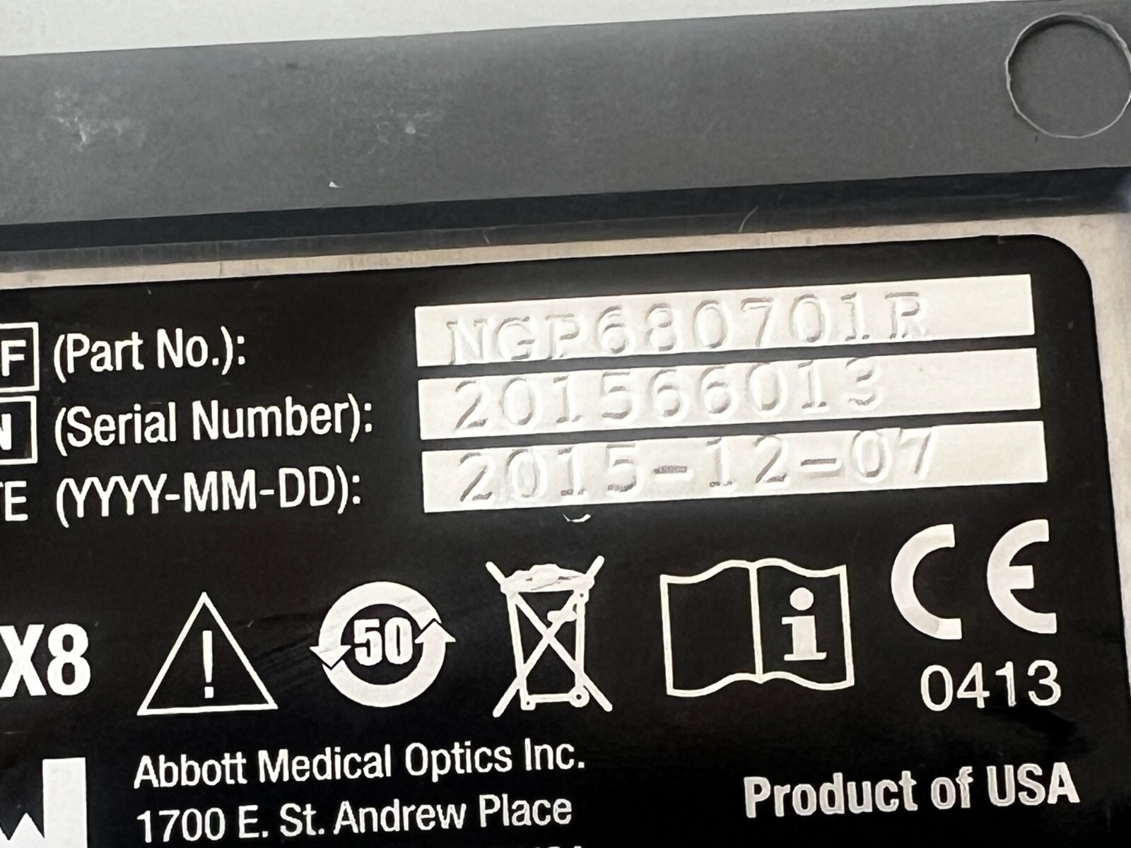 C6: Abbott NGP680701R Foot Pedal