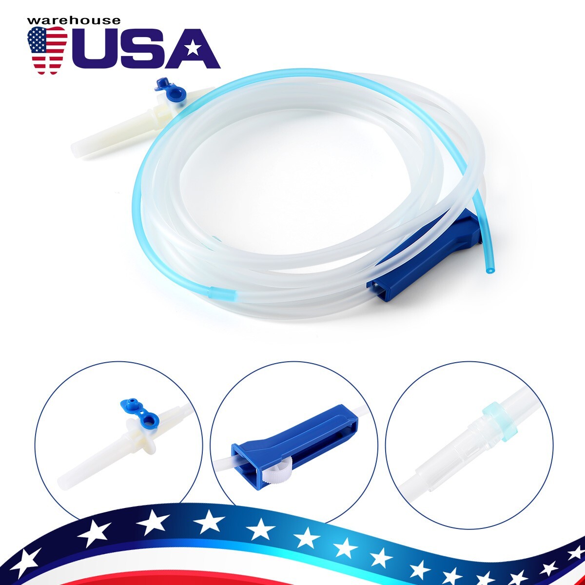 Dental Implant Irrigation Tubing Disposable Tube Fit For WOODPECKER/WH/NSK/COXO