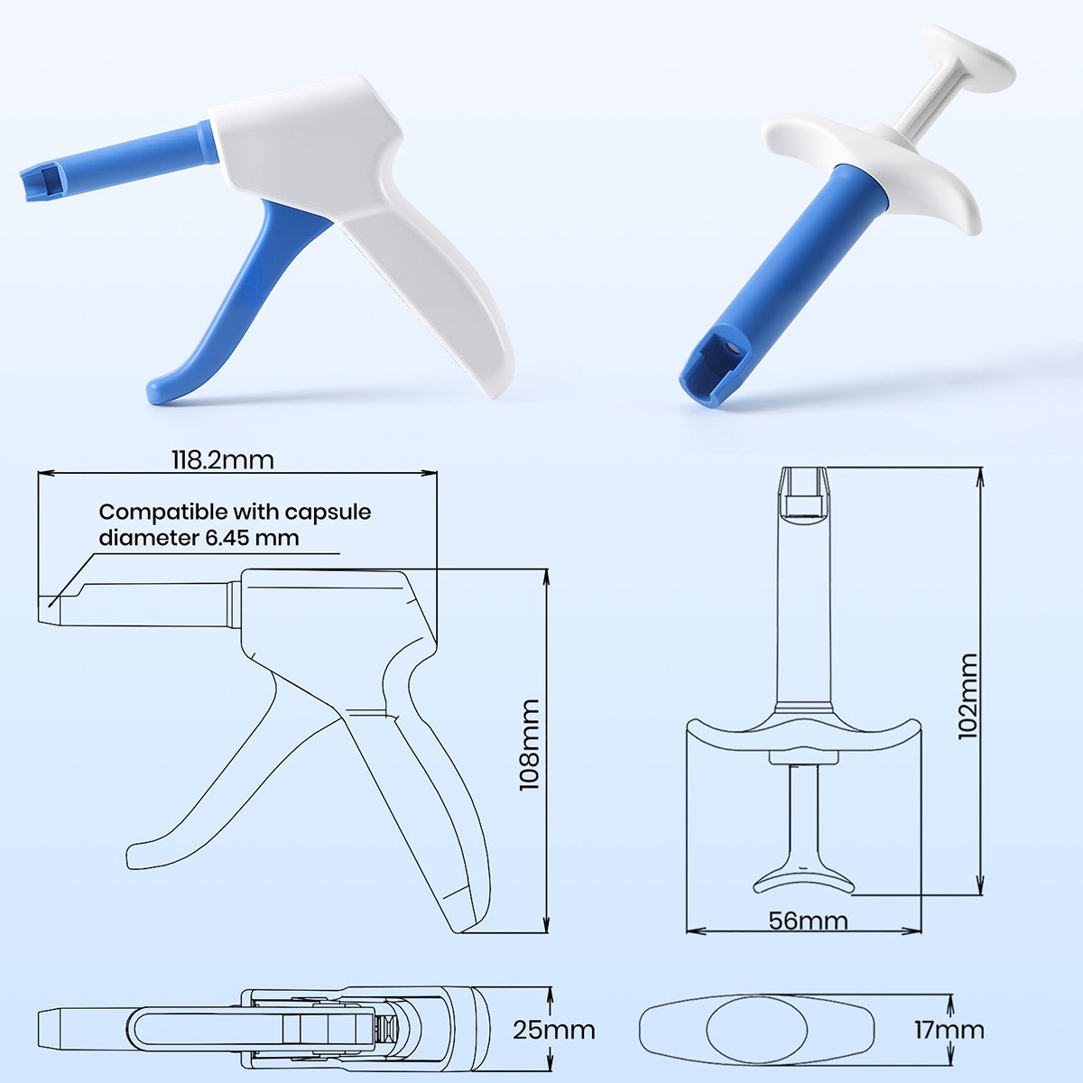 AZDENT Dental Resin Composite Gun Dispenser Applicator for Unidose Compules