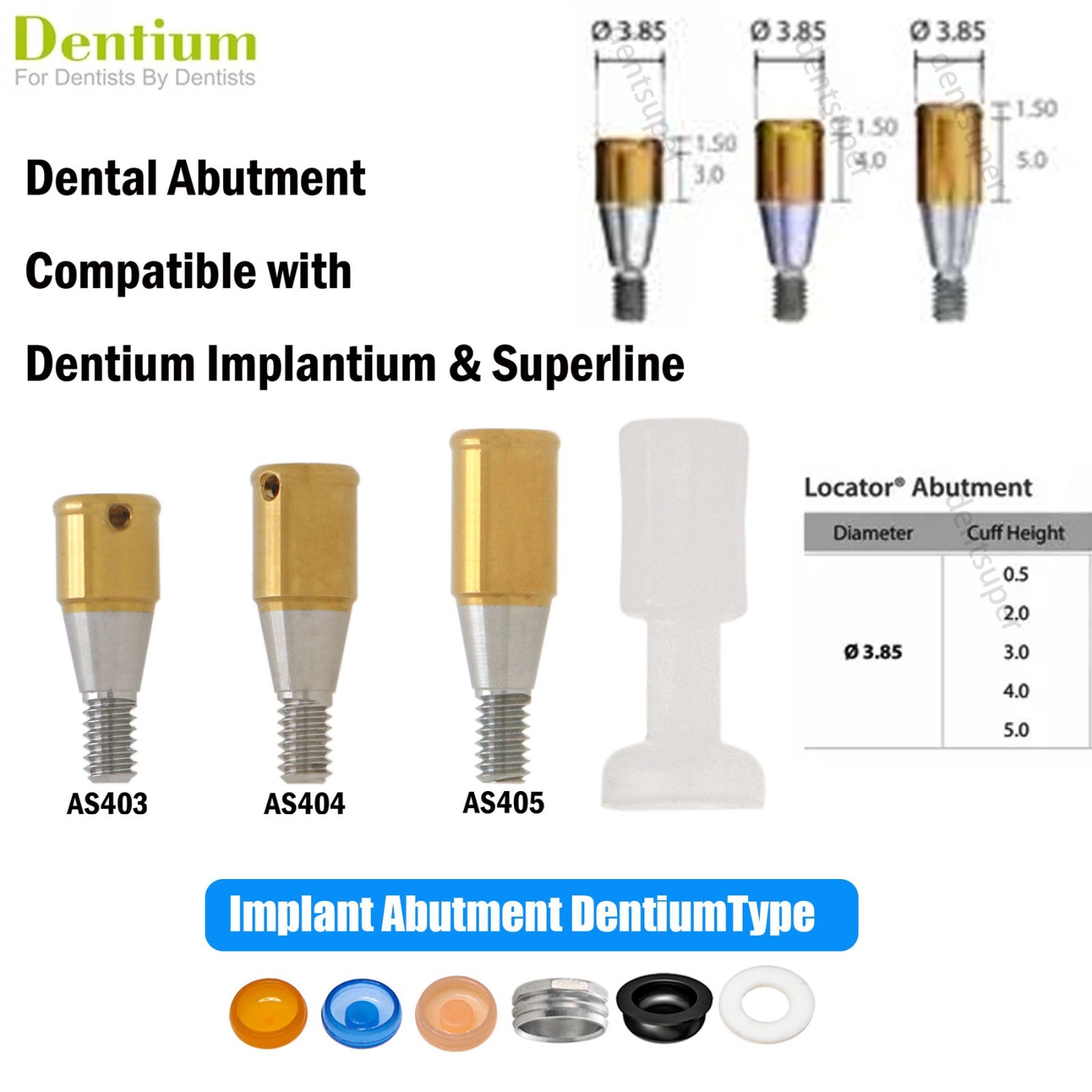 Implant Fit Zest Locator Abutment Hiossen/Nobel/Zimmer/GM/MegaGen /Straumann