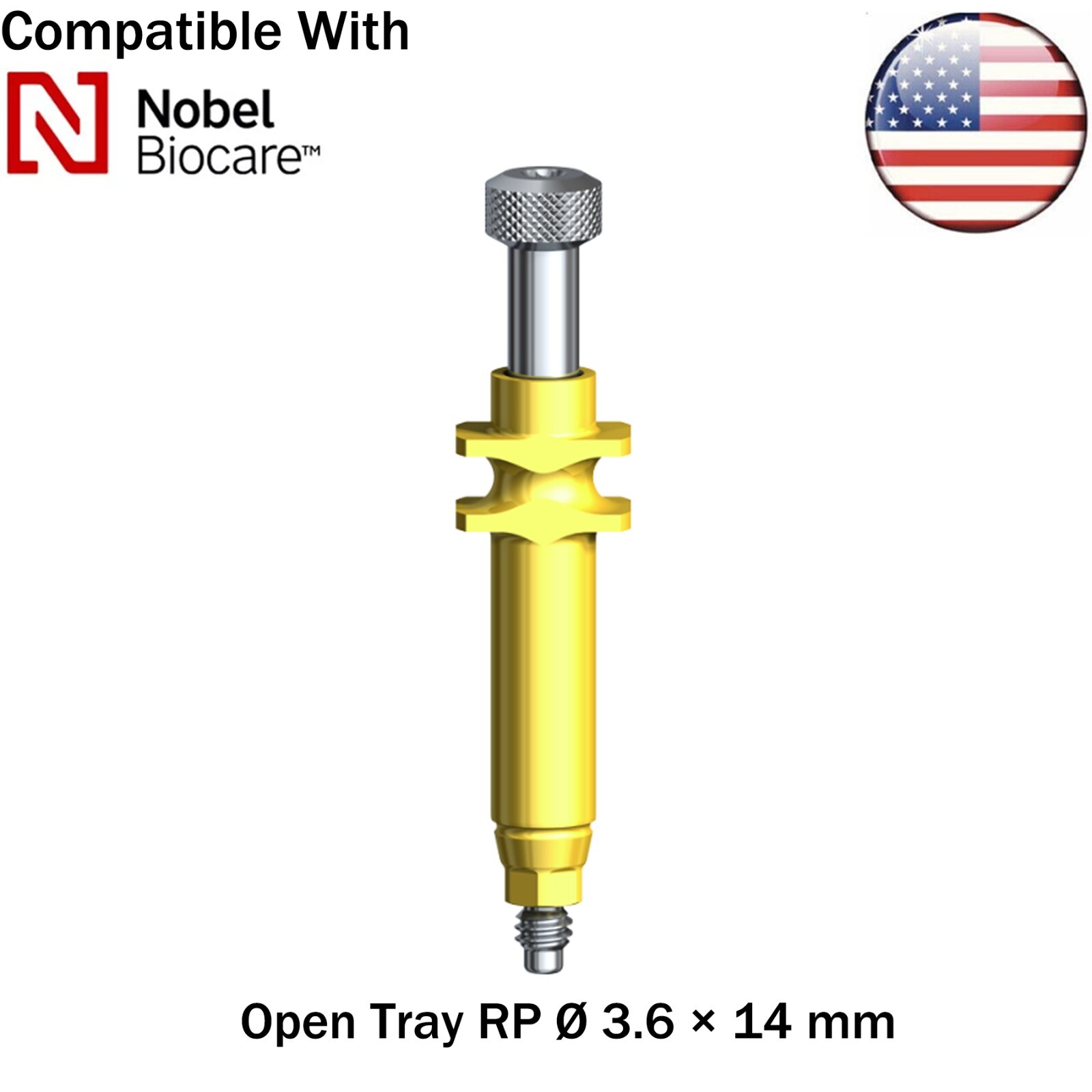 US Dental Nobel Active Open Close Tray NP/RP Impression Transfer Coping Analog