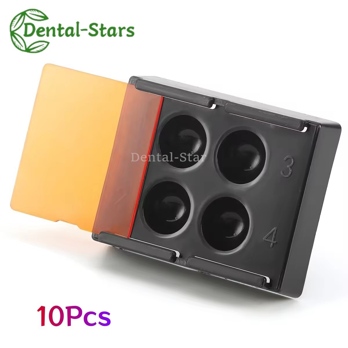 4Hole Dental Resin Shading Veneer Storage Box Adhesive Mixing Wells Palette Tray