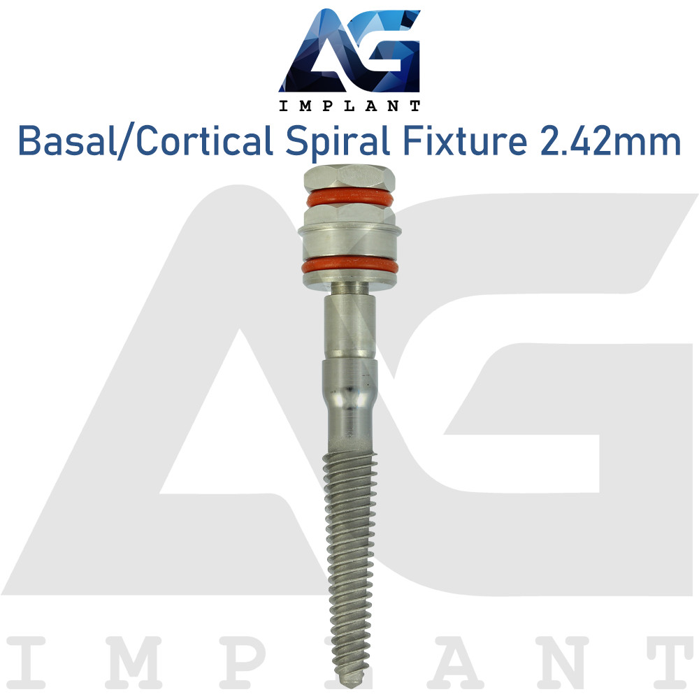 5 Basal/Cortical Spiral Titanium Fixture System Int Hexagon 2.42mm Prosthetics