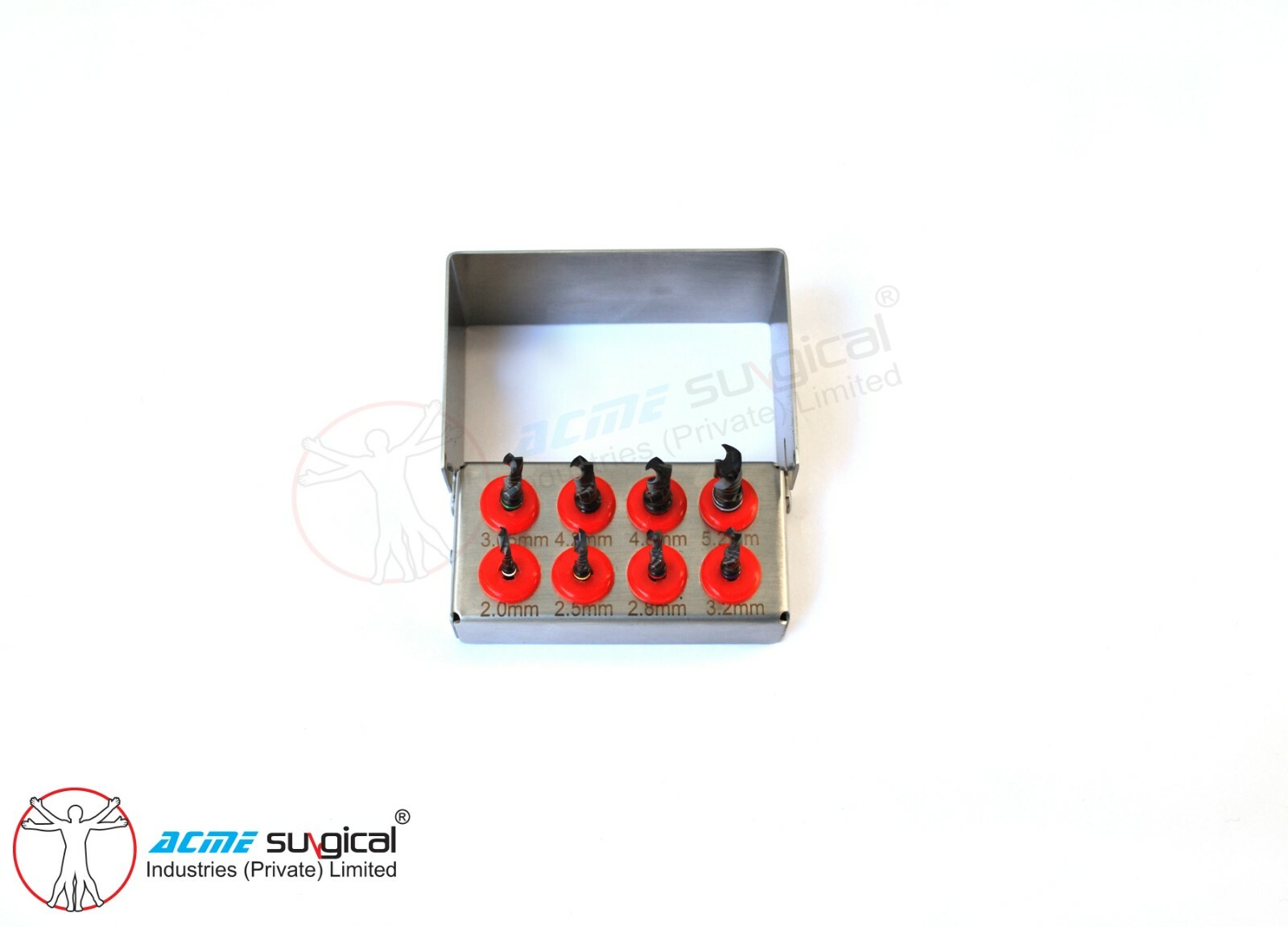 8 PCs Black Implant Drills Bit Dental Tooth Bone Expander Drills Kit.