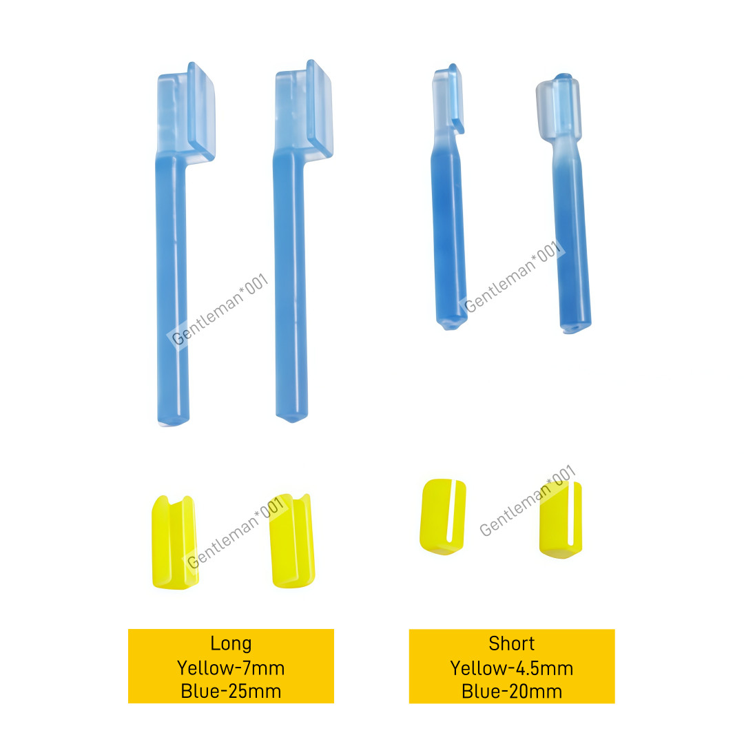 10Kits Dental Overdenture Attachment Blue Bar Yellow Clips Bolt Inserts Implant