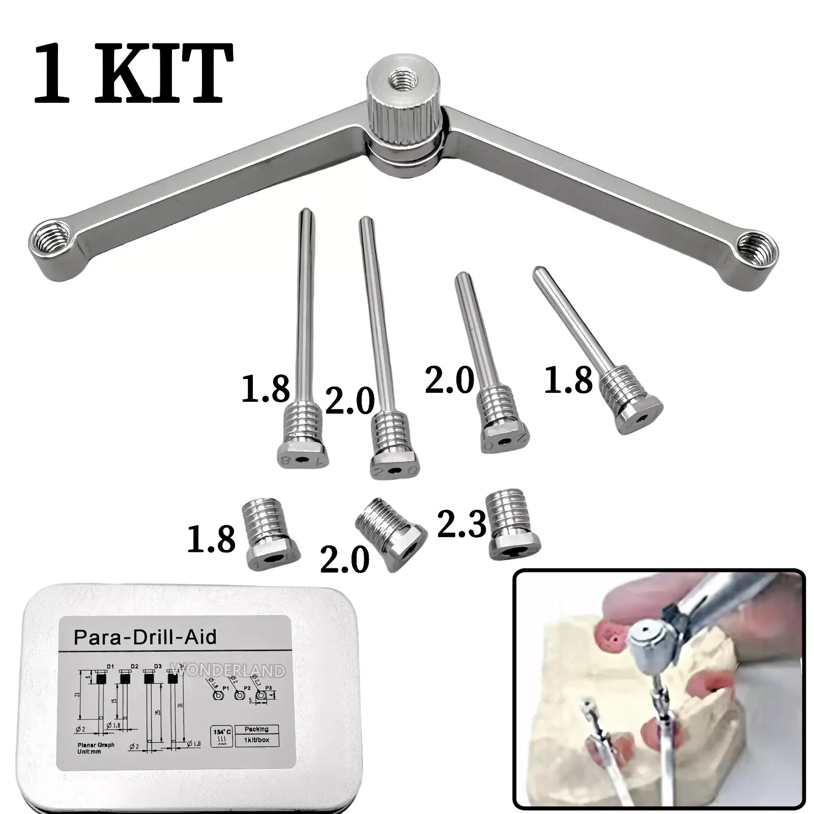 1Pc Dental Sleeve Position ITI Aid Guide Pins Drills Implant Parallel Para Drill