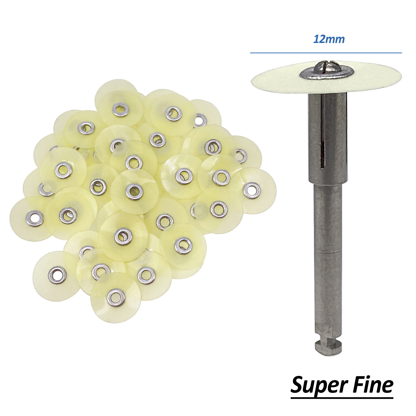 Dental Composite Finishing Polishing Discs SOFLEX 12mm /Mandrel