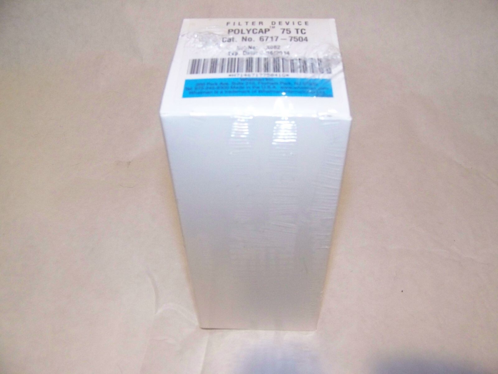Whatman 6717-7504 Polycap TC 75 Capsule Filter, 0.6/0.45 um, sterile, 1/2″