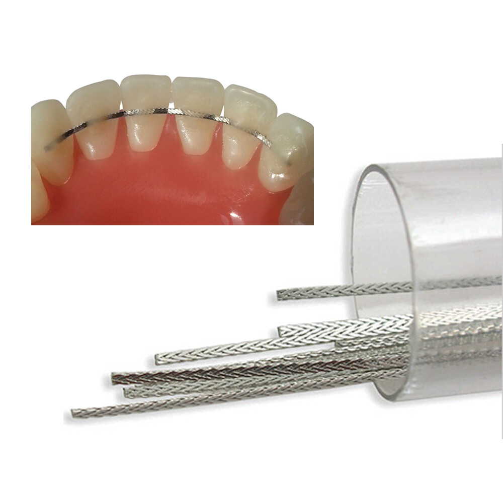 J&J Ortho Orthodontic Stainless Steel Twist Braided Retainer Wire 010×028(10/pk)