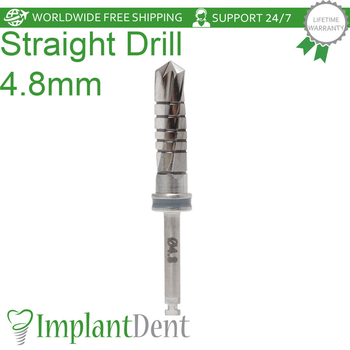 Dental Straight Drills 16mm External Irrigated & Marking Drill 1.9mm Tool