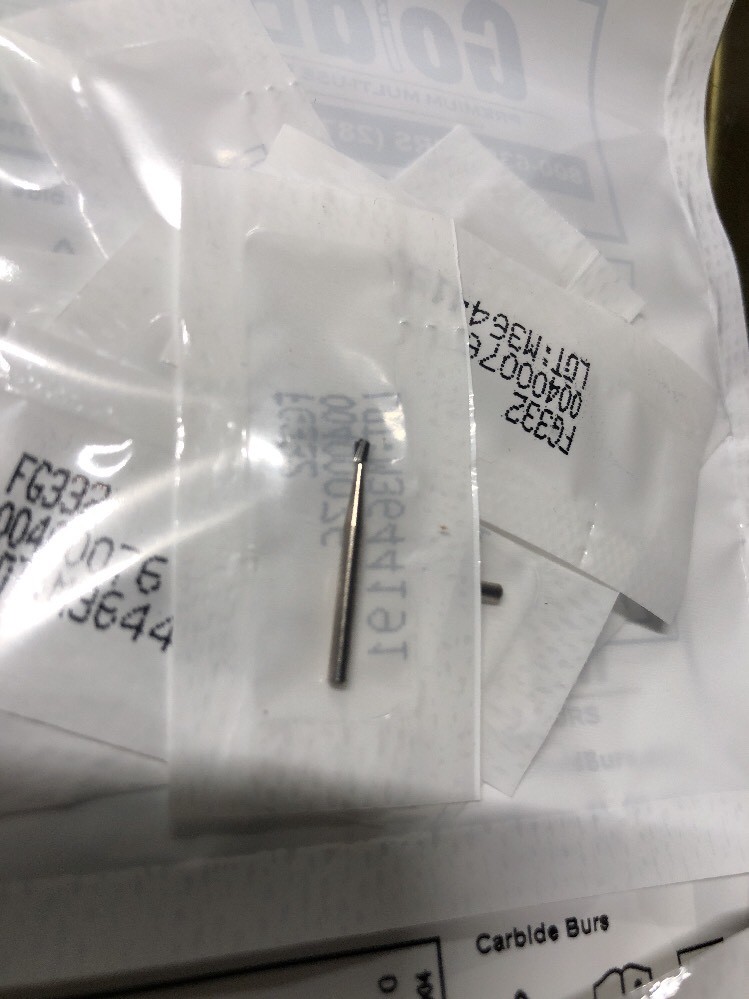 50 Fg Carbide Burs 332, Midwest Type, Made in Canada,50 High Quality Burs