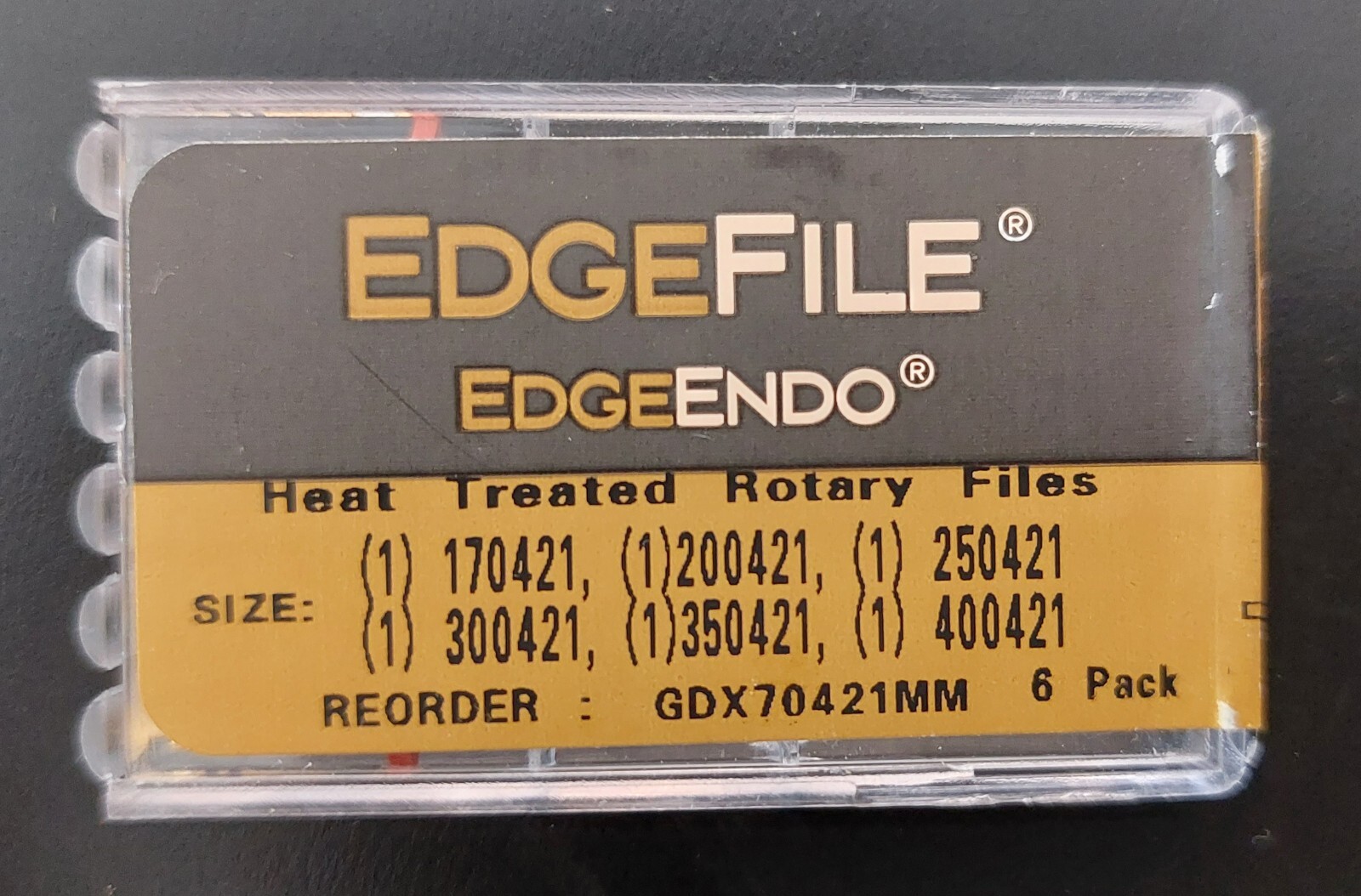 EdgeEndo, EdgeFiles, EdgeTaper Encore, Platinum,  21, 25, 29 mm, Taper 04, 06