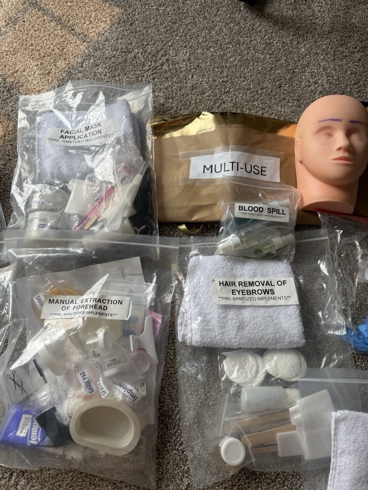 Michigan Esthetician Practical Exam Kit – Complete State Board Supplies