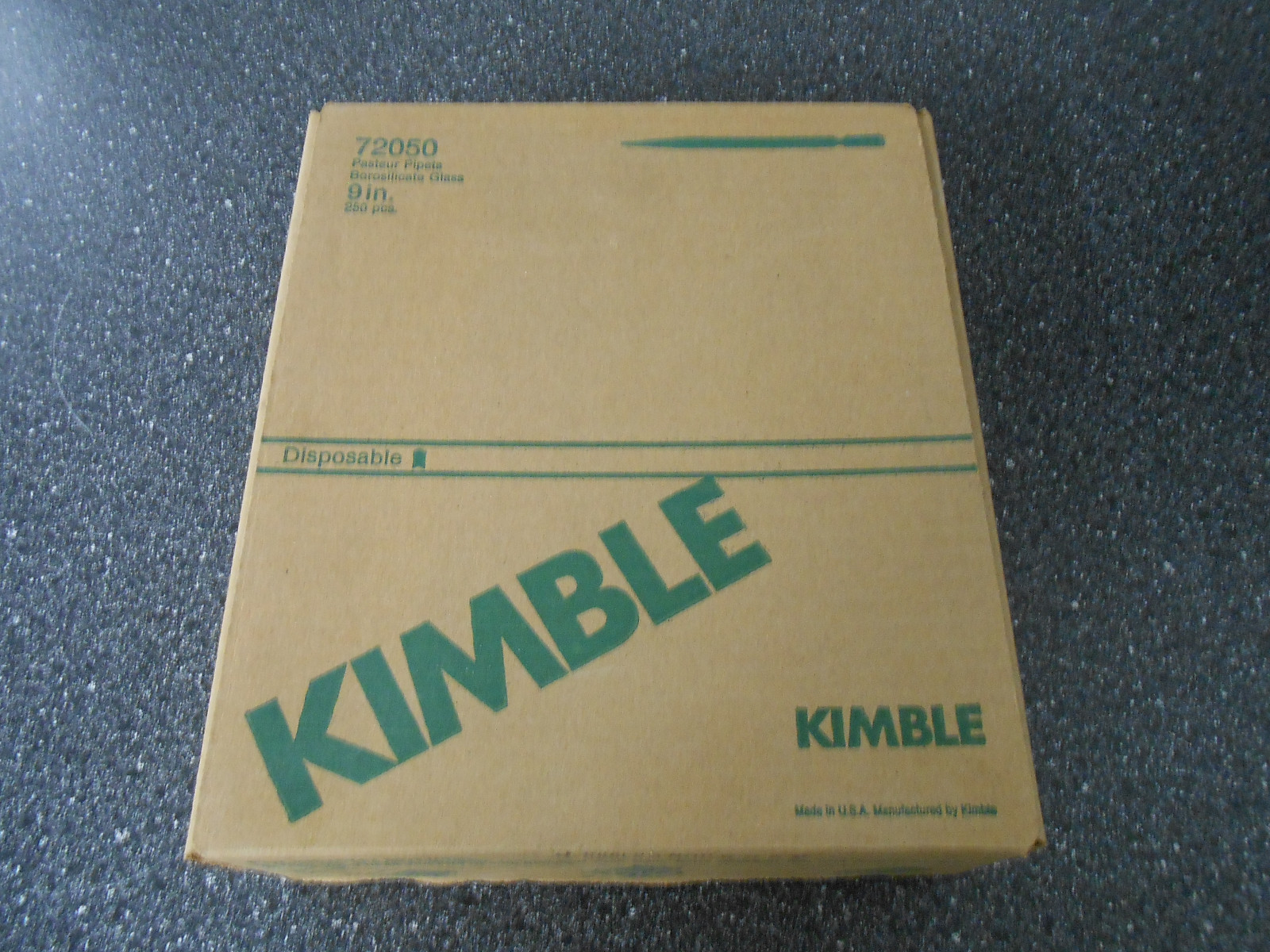 KIMBLE #72050-9 PASTEUR PIPETS BOROSILICATE 9″ 250/PK