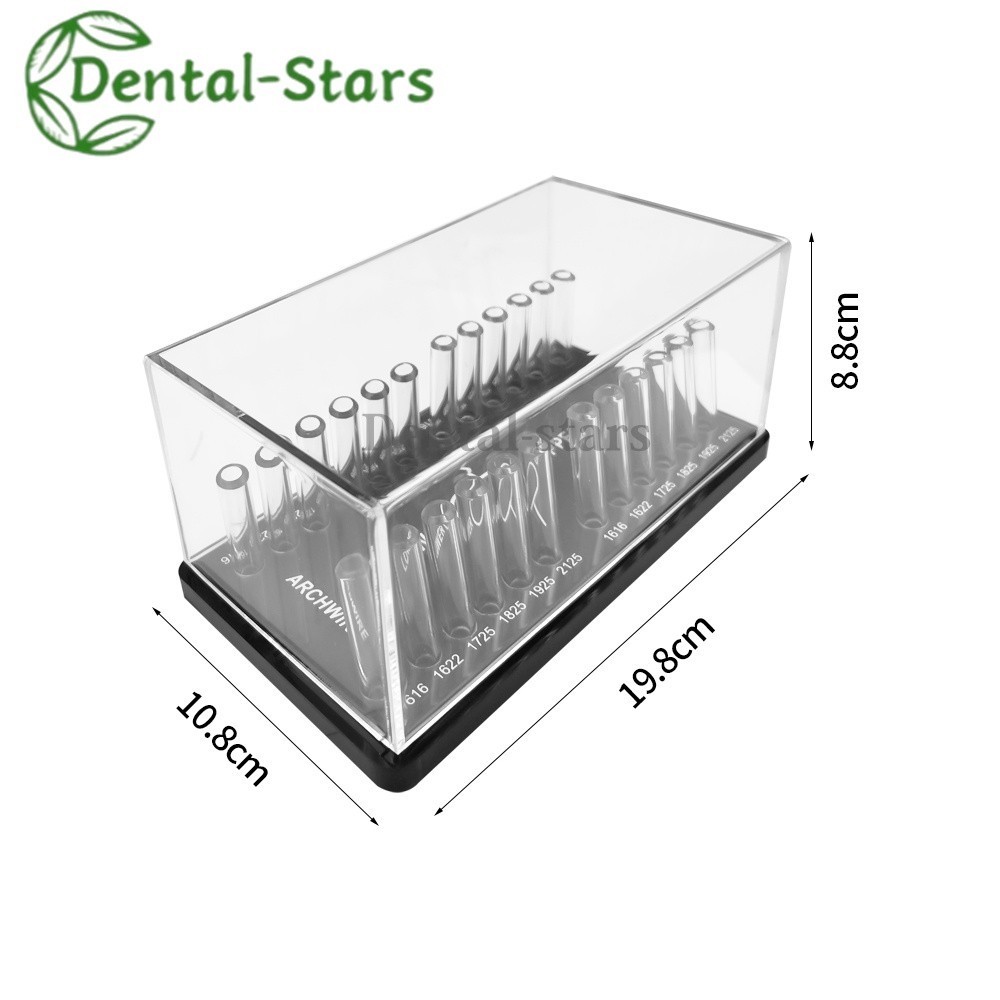 1x Dental Orthodontic Arch Wire Holder Power Chian Acrylic Organizer Storage Box