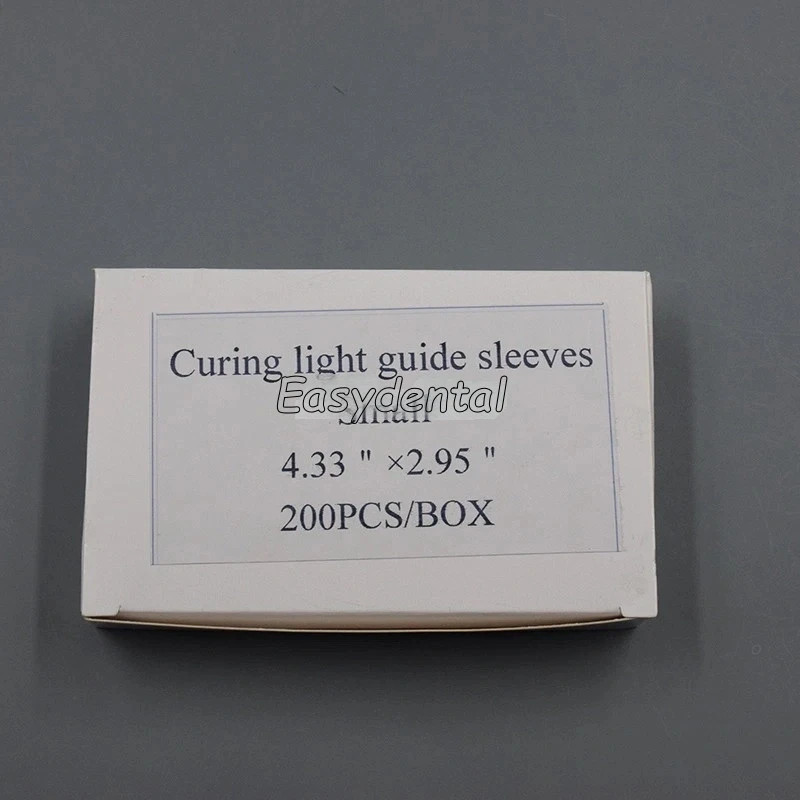 200Pcs Dental Curing Light Guide Sleeve Tip Cover Sheath 4.33″x2.95″ Large/Small