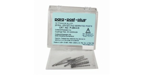 Coltene P2844.5 ParaPost Plus blue .045″ (1.14mm) titanium post, 10 BOX
