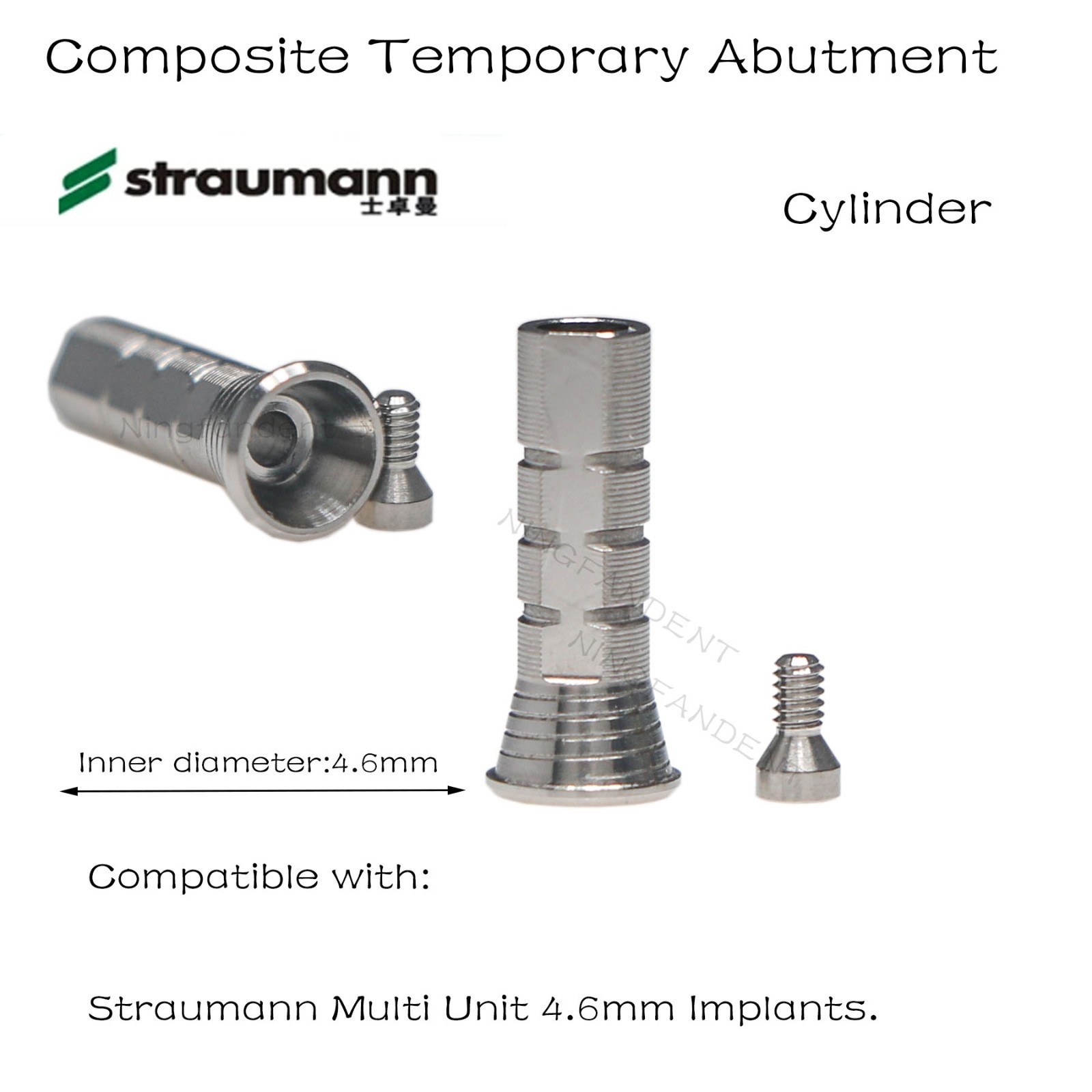 Multi-Unit Temporary cylinder conical abutment fits Hiossen/Nobel/Adin/Straumann