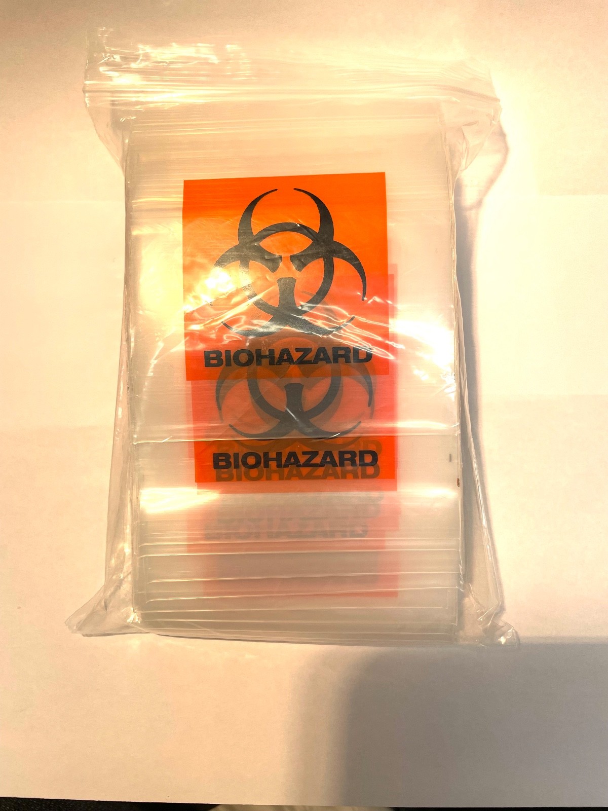 Bag of 100, 4” x 4” Specimen Transport Bags 2mil Wall