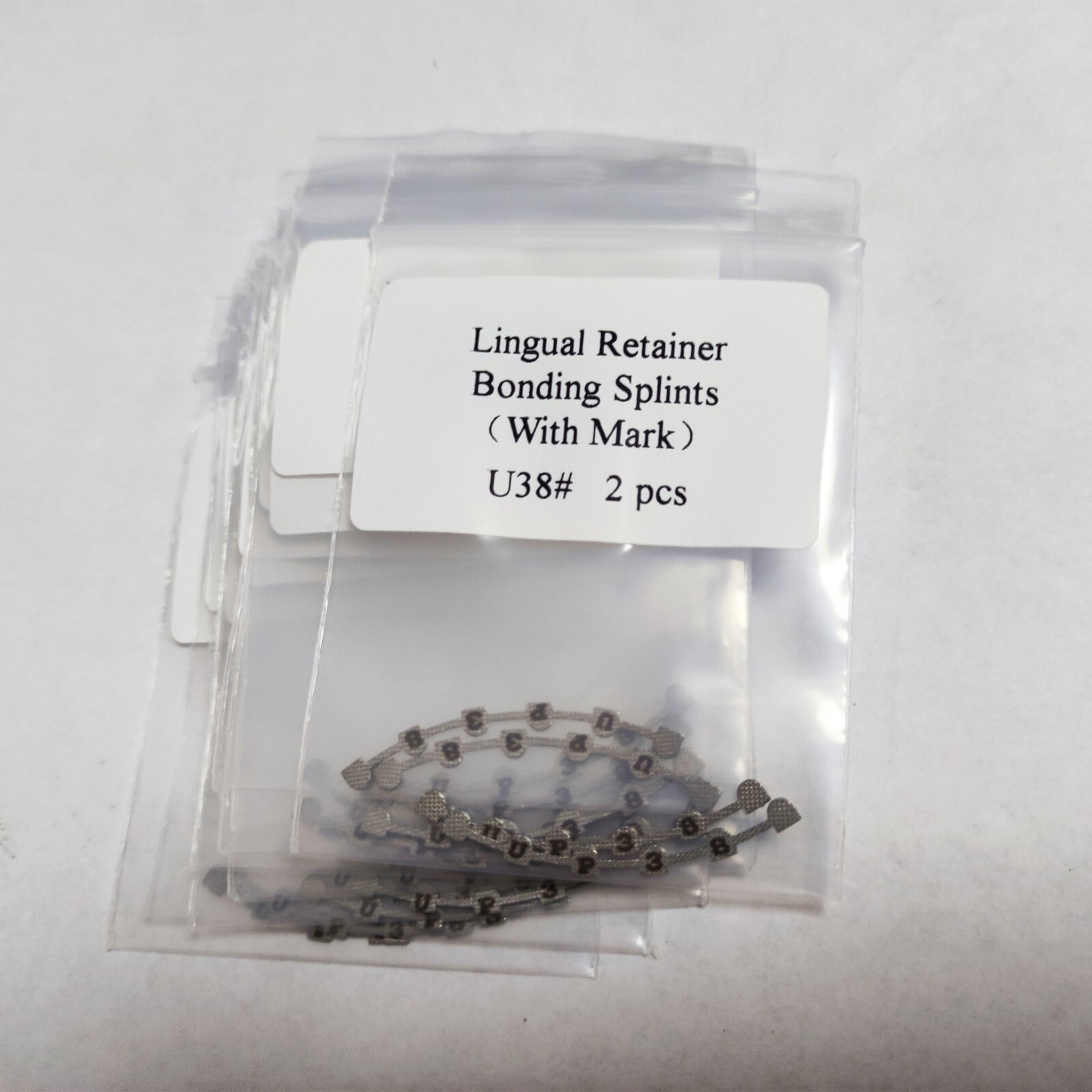 10 Packs 20Pcs Orthodontics U38 Lingual Retainer Mesh Base With Mark 2pcs/pack