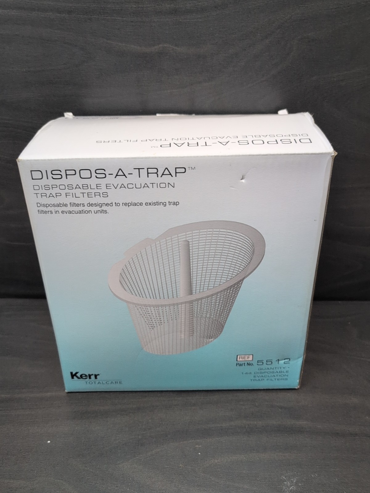 Lot of 144 – Kerr TotalCare – 5512 – Dispos-A-Trap – Evacuation Trap Filters