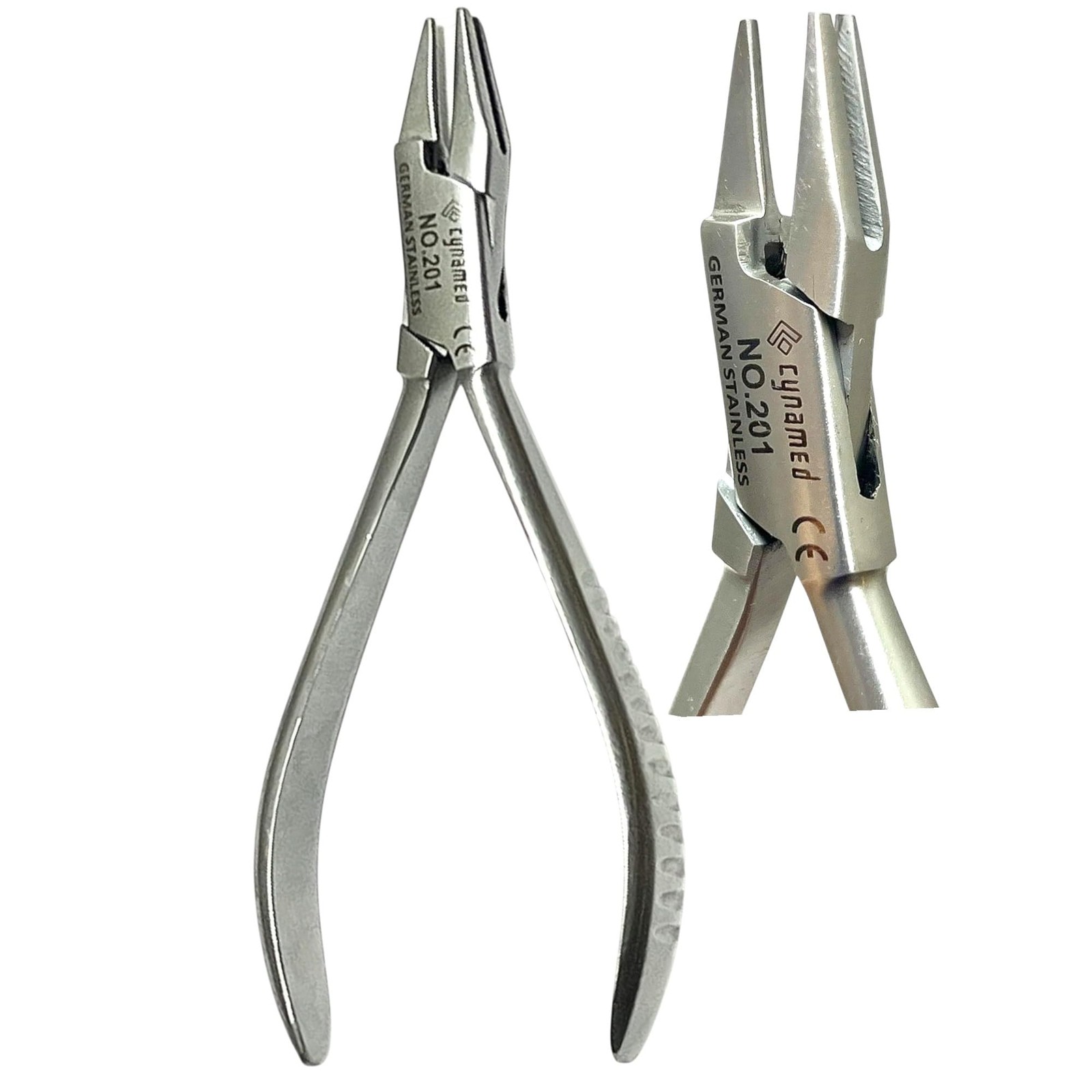 Premium German Stainless Orthodontic Aderer Plier 3 Prong Dental Wire Silver