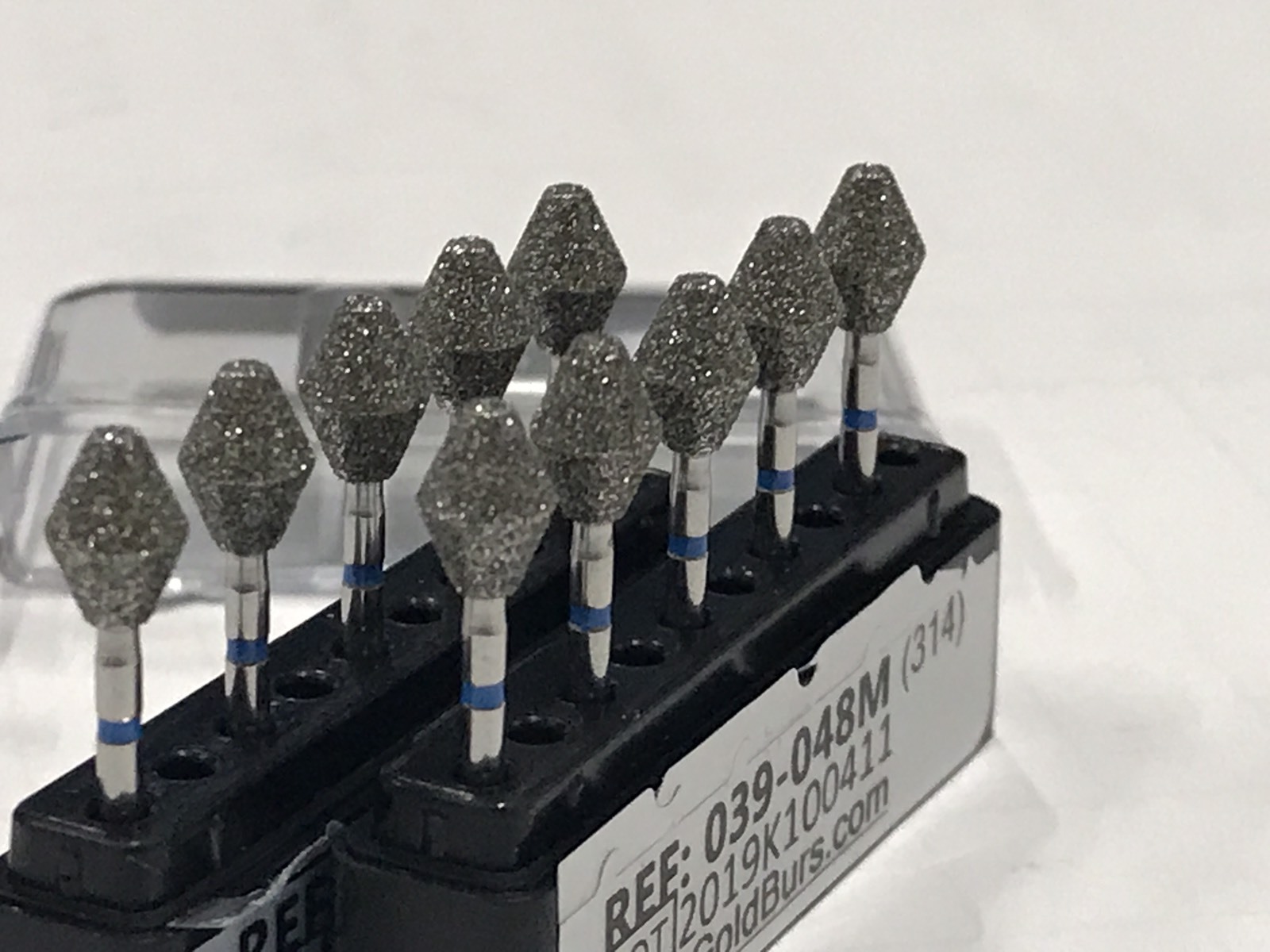 Diamond Burr Large BARREL Multi-Use 811-039-048 Medium Grit 10 Burs. 048 Dia.