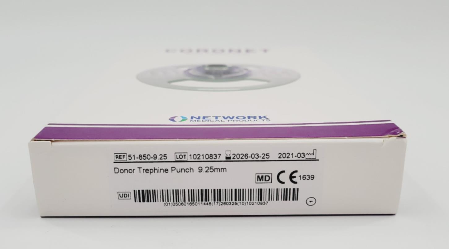 Network Medical 51-850-9.25 Donor Trephine Punch 9.25mm EXP 03-2026 or Better