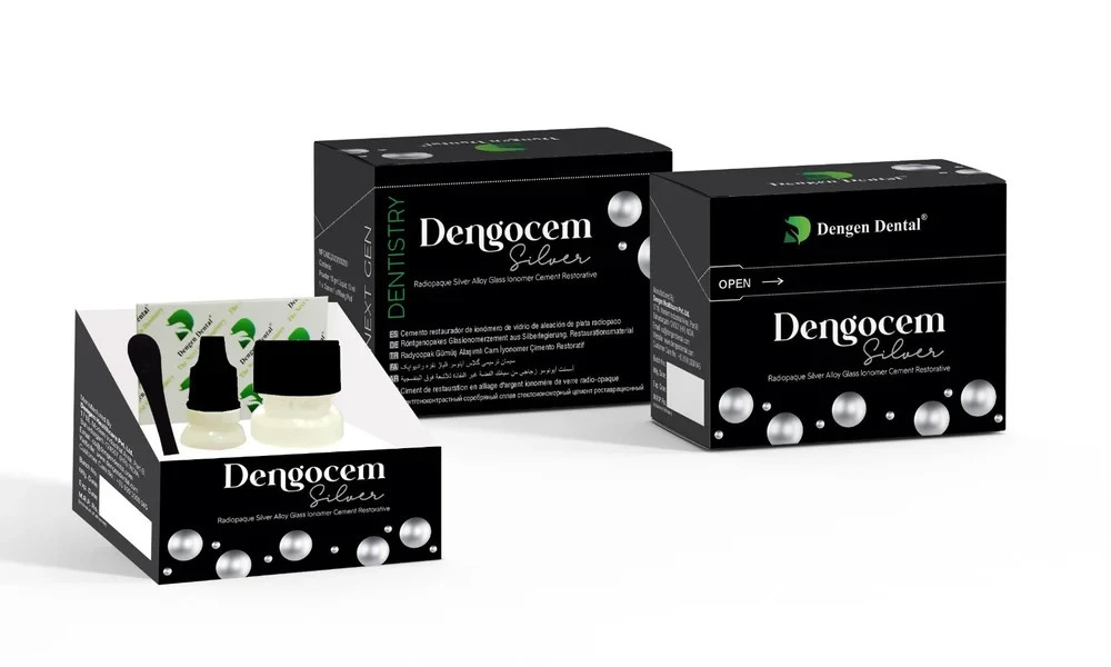 Dental DENGOCEM SILVER ALLOY Reinforced Glass Ionomer Cement For Restorations