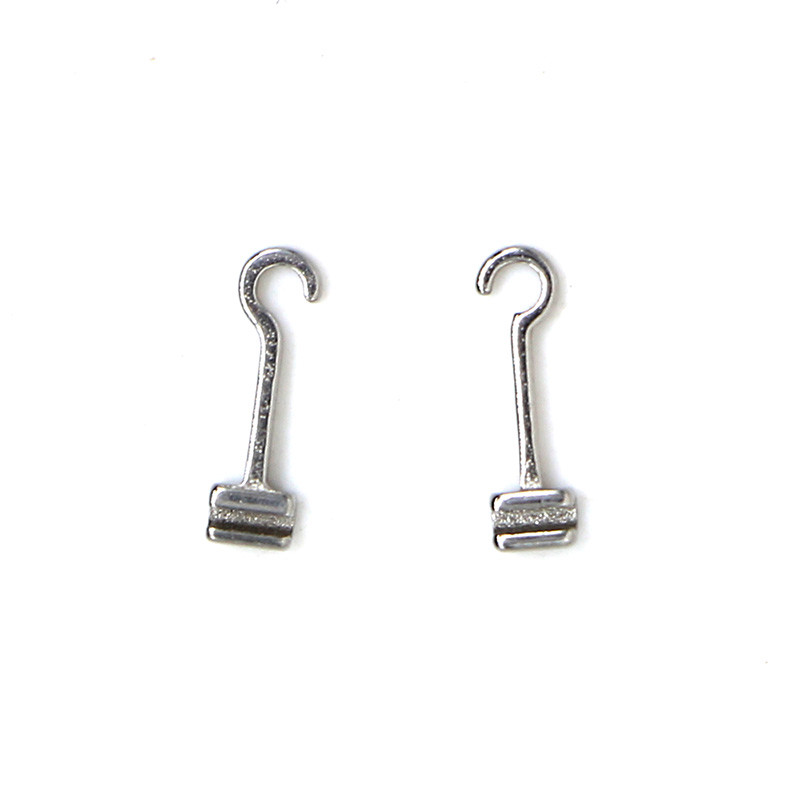 Bomaoer 10×Orthodontics Dental Crimpable Hook Muti-fuction Niti coil Long Left