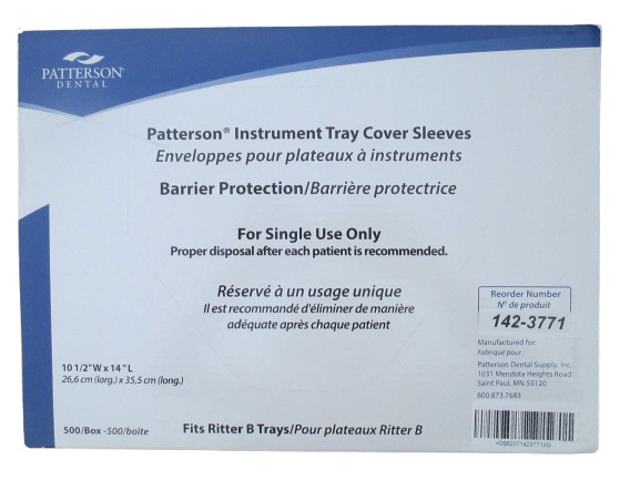 Patterson Dental 500 Ritter B Tray Cover Sleeves 10.5″x14″ 26,6×35,5cm 142-3771