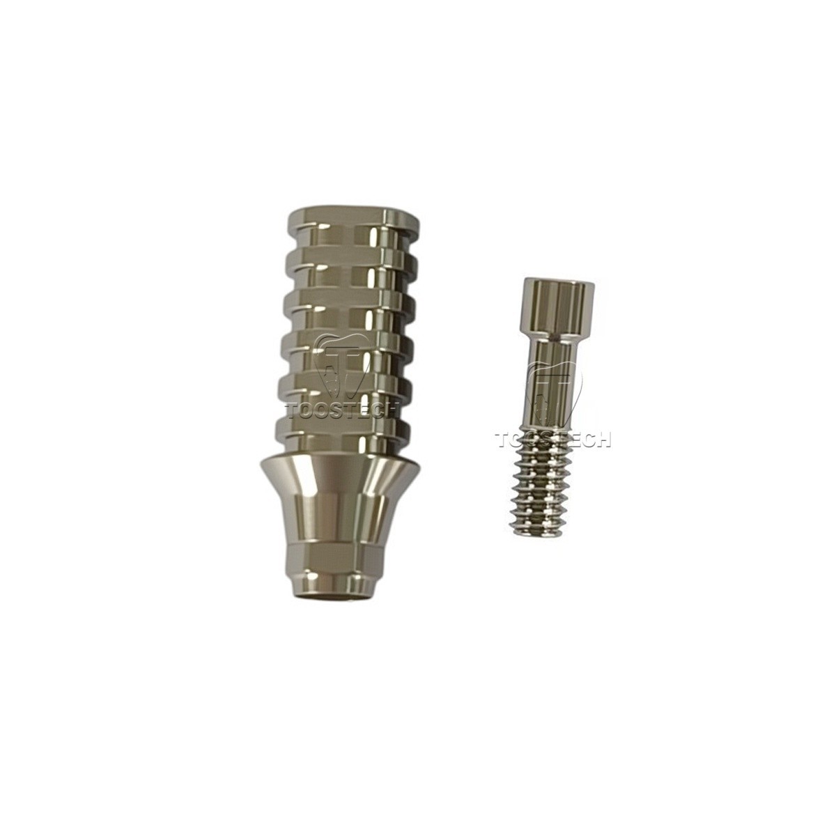 6pcs Titanium Temporary abutment compatible DIO UF platform Regular Mini GH1/2/3