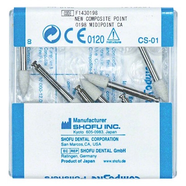 Dental Abrasives -12pc. Composite Polishers Silicon Stones Shank CA – Shofu