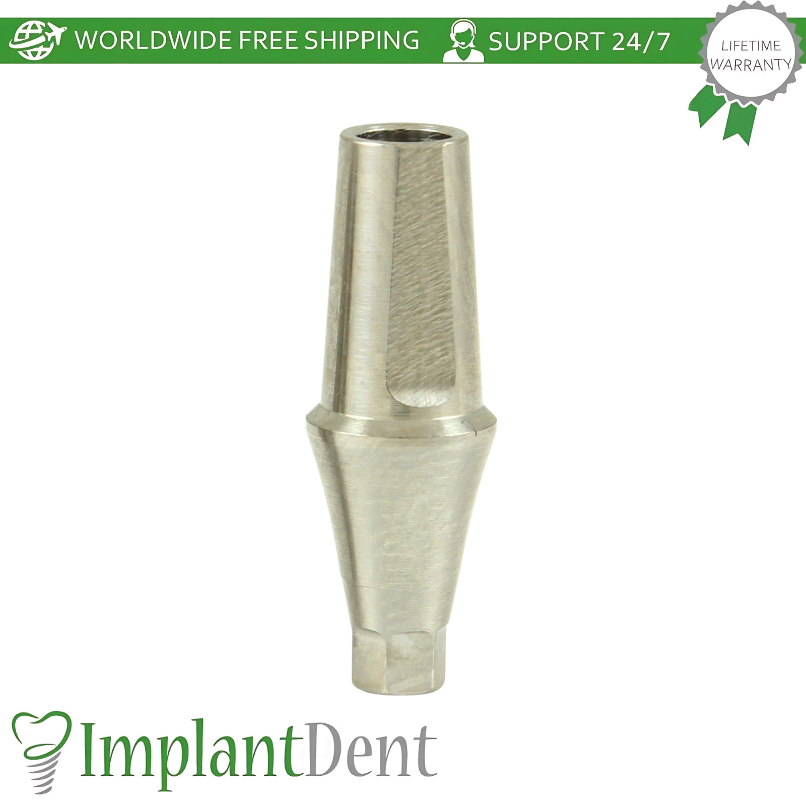 0sstem TS Compatible Mini Platform Straight Dental Prosthetic with Shoulder