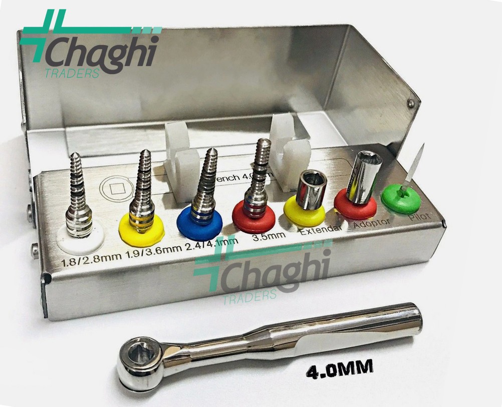 Bone Compression Kit Dental Implant Surgical Sinus Lift Expander 8 PCs Chaghi tr