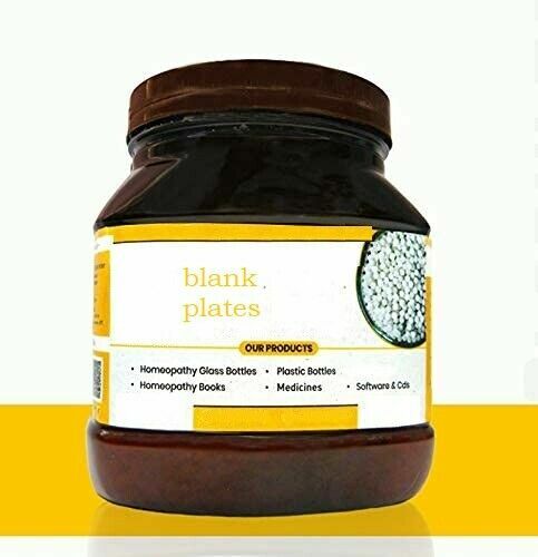Homoeopathy Blank Pellets Plain Pills (Size 40, 450 g) with less sulphur