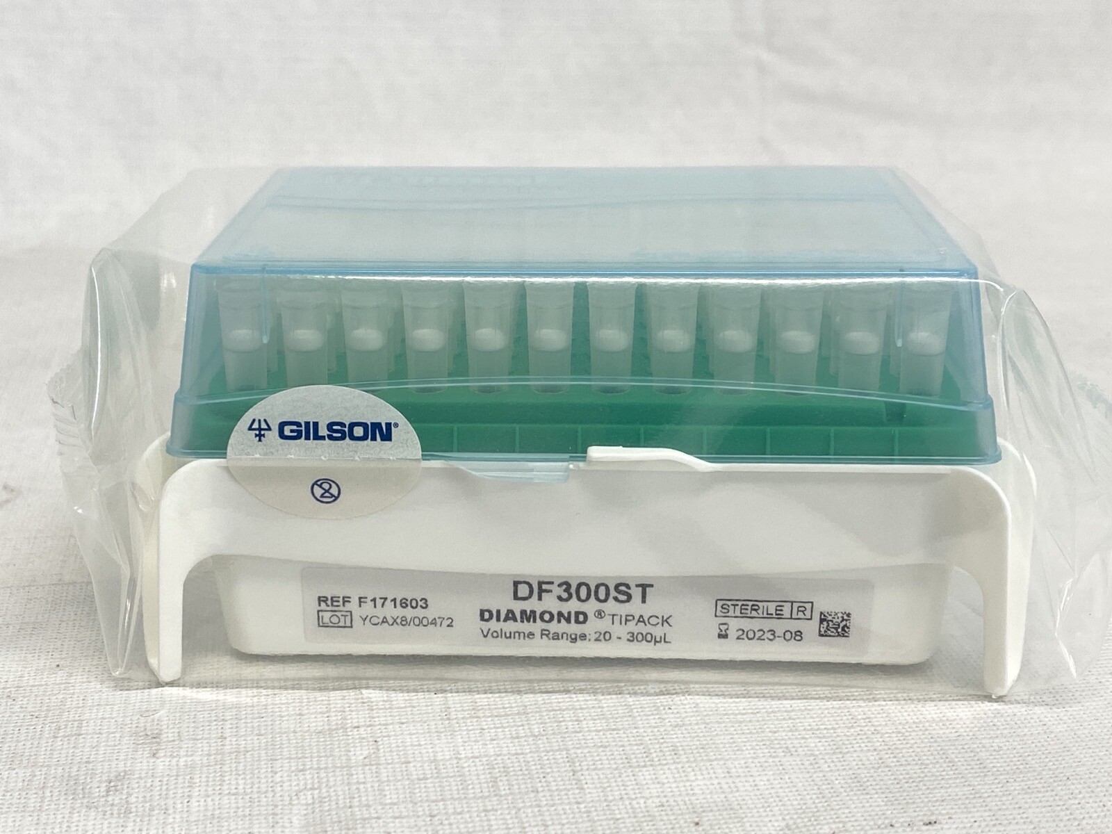 (960/Pk) GILSON PIPETMAN 300uL Diamond Filter Tipack Pipet Tips 96/Rk DF300ST