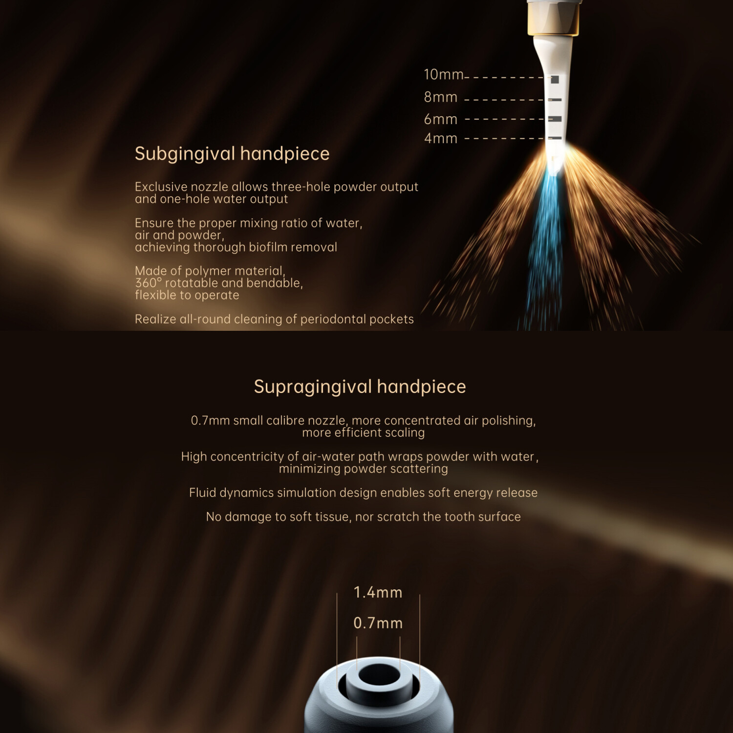 Woodpecker PT-B Dental Scaler & Air Polisher Unit Supra &Subgingival Scaling GBT