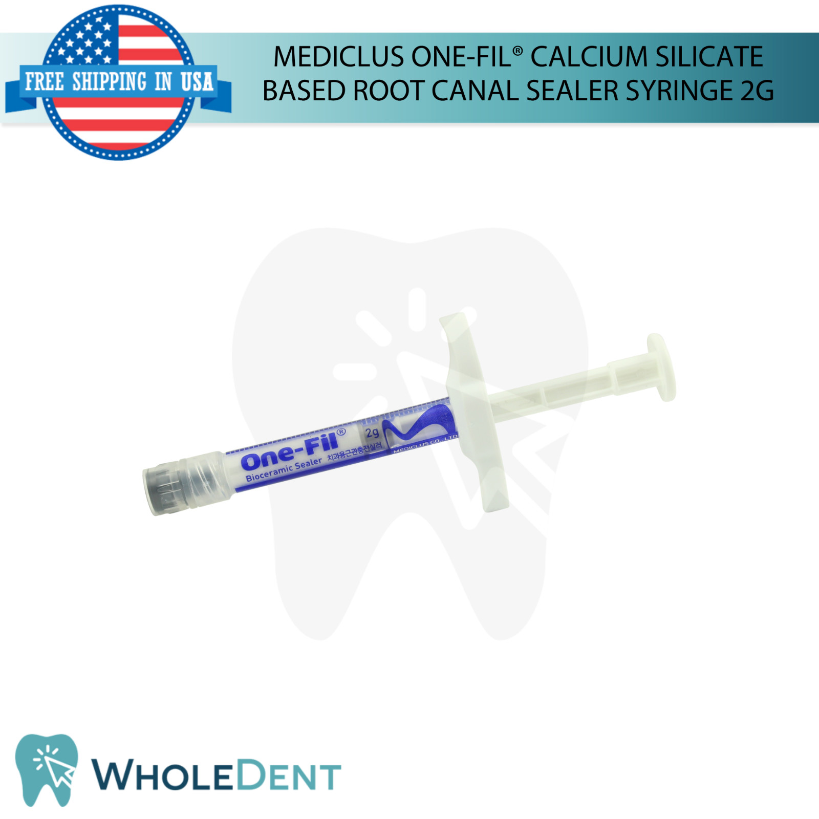 Dental One-Fil® Calcium Silicate Based Ro0t Canal Sealer Syringe 2g Bioceramic