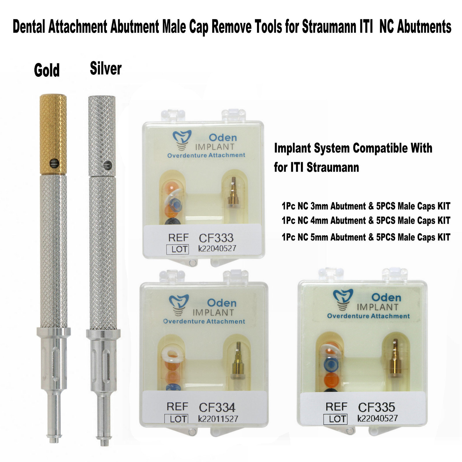 Dental Locator Attachment Abutment for Nobel Active/ITI/Zimmer/Hiossen/Straumann